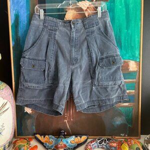 Eddie Bauer Slate Blue Cargo Shorts 32